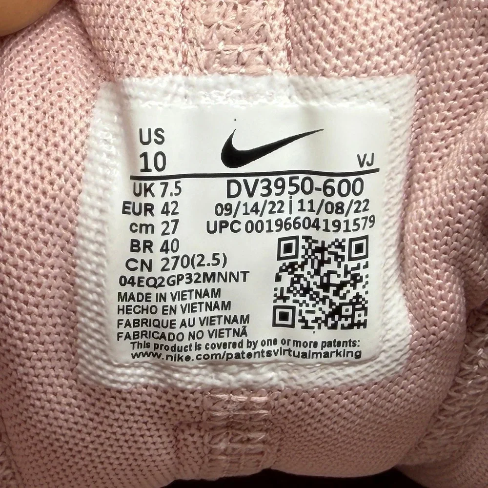 Nike Free Metcon 5 Training Shoes Women's 10 Pink‎ White Athletic Run Running